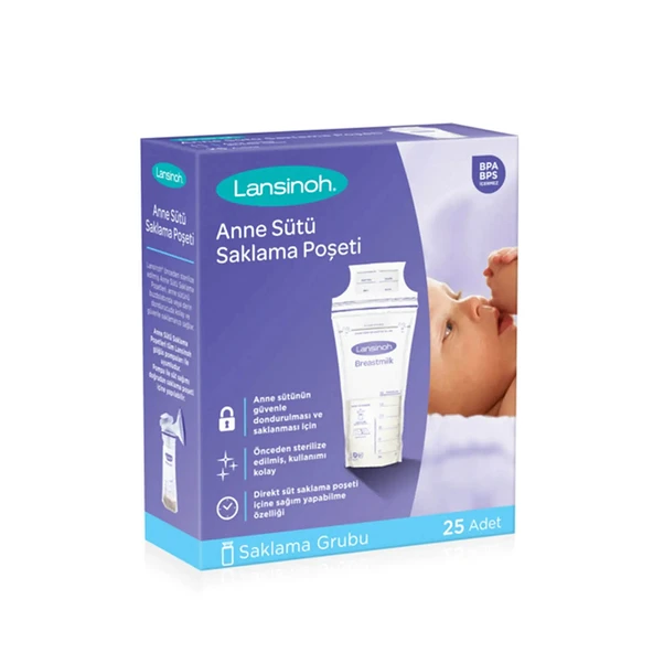 Lansinoh Süt Saklama Poşeti 25 Adet