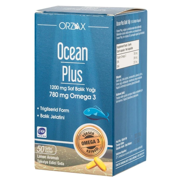 Ocean Plus Omega 3 780mg 50 Kapsül ürün görseli