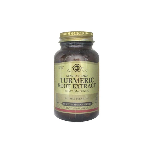 Solgar Turmeric Root Extract 60 Kapsül ürün görseli