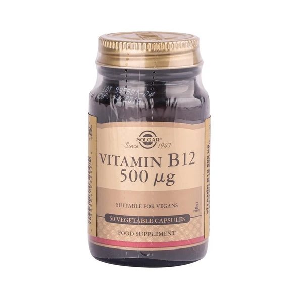 Solgar Vitamin B12 500μg 50 Tablet ürün görseli