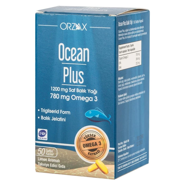 Ocean Plus Omega 3 780mg 50 Kapsül