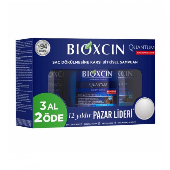 Bioxcin Quantum Şampuan Dry 3x300ml