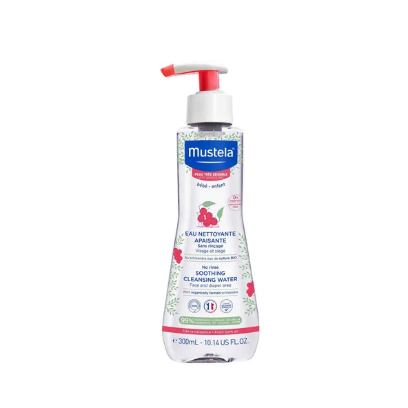 Mustela Çok Hassas Cilter İçin Durulama Gerektirme Temizleme Suyu 300ml