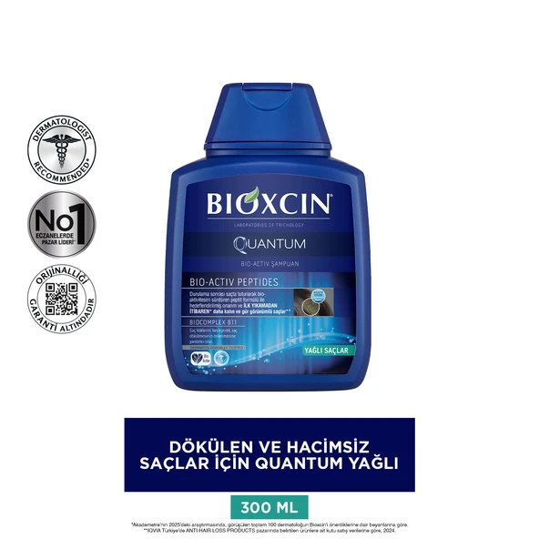 Bioxcin Quantum Yağlı Saçlar İçin Şampuan 300ml - Resim 3