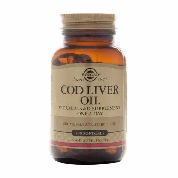 Solgar Cod Liver Oil 100 Kapsül
