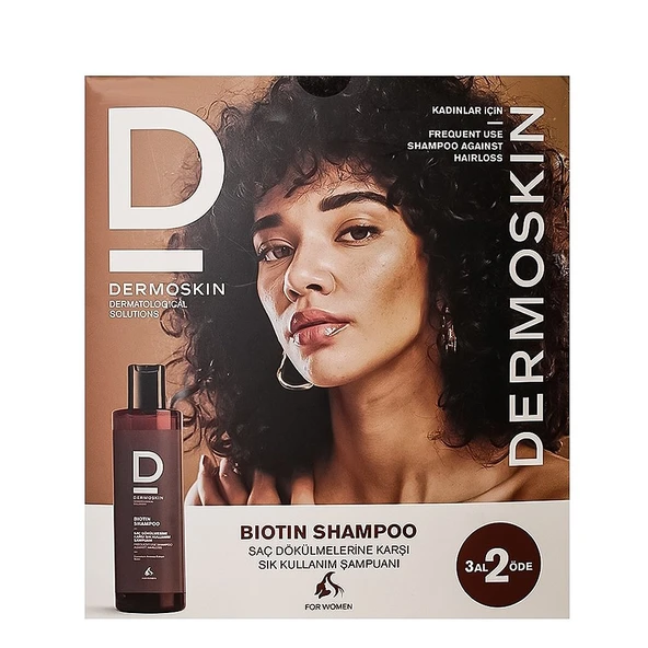 Dermoskin Biotin Shampoo For Women Kofre 3x200ml