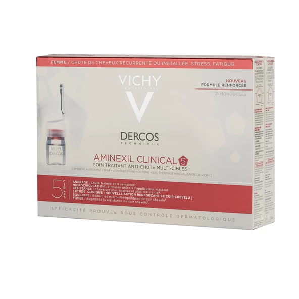 Vichy Dercos Aminexil Kadınlar İçin Saç Dökülmesine Karşı 5 Etkili Bakım 21x6 ml