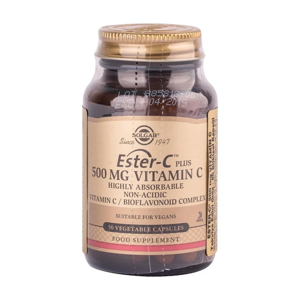 Solgar Ester-C Plus 500mg 50 Kapsül ürün görseli