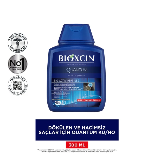 Bioxcin Quantum Kuru ve Normal Saçlar İçin Şampuan 300ml - Resim 3