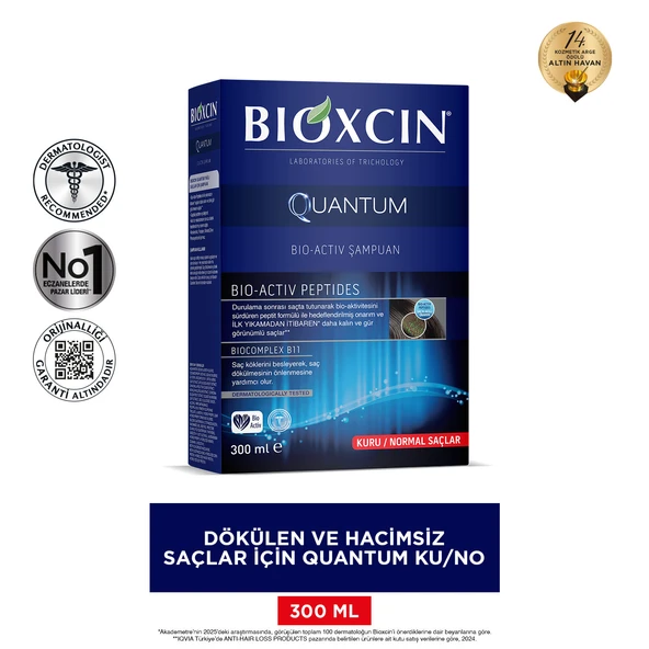 Bioxcin Quantum Kuru ve Normal Saçlar İçin Şampuan 300ml - Resim 2