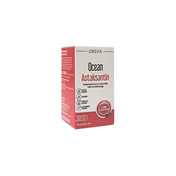 Ocean Astaxanthin Natural Antioxidant 30 Kapsül ürün görseli