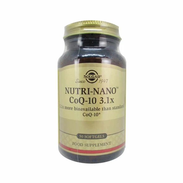 Solgar Nutri-Nano CoQ-10 3.1x 50 Kapsül ürün görseli