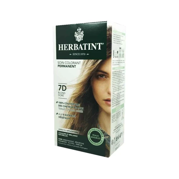 Herbatint Saç Boyası 7D Blond Dore - Golden Blonde ürün görseli