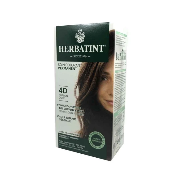 Herbatint Saç Boyası 4D Chatain Dore - Golden Chestnut