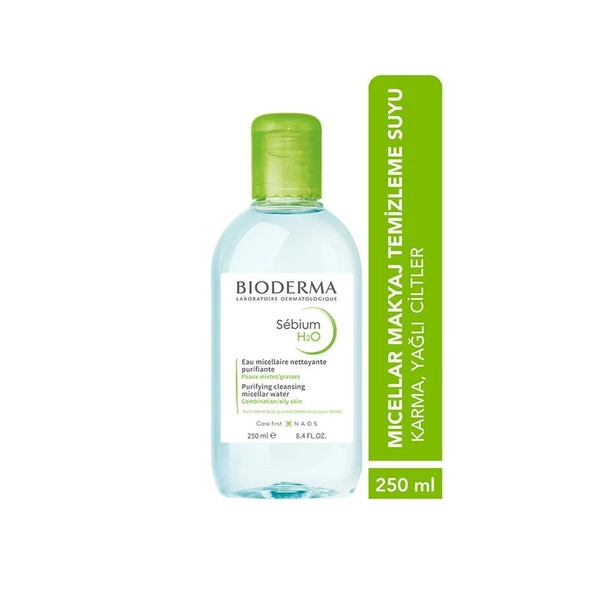 Bioderma Sebium H2O Yüz ve Makyaj Temizleme Suyu 250 ml - Resim 2