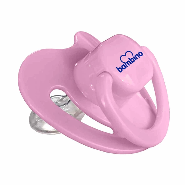 Bambino Renkli Damaklı Emzik 6-18 Ay - Pembe