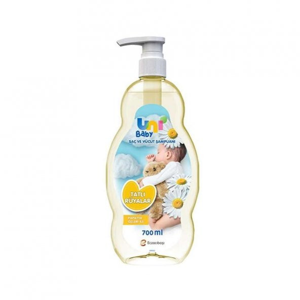 Uni Baby Saç ve Vücut Şampuanı 700ml - Papatya Özleri İle