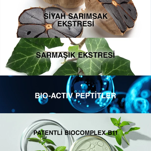 Bioxcin Siyah Sarımsak Şampuanı 3x300ml Set - Resim 5