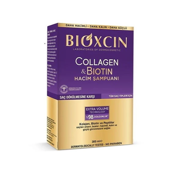 Bioxcin Collagen & Biotin Hacim Şampuanı 300ml ürün görseli
