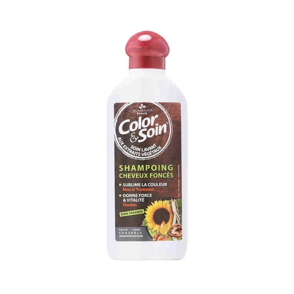 Color&Soin Shampoo Dark Hair - Koyu Renk Saçlara Özel Şampuan 250 ml ürün görseli
