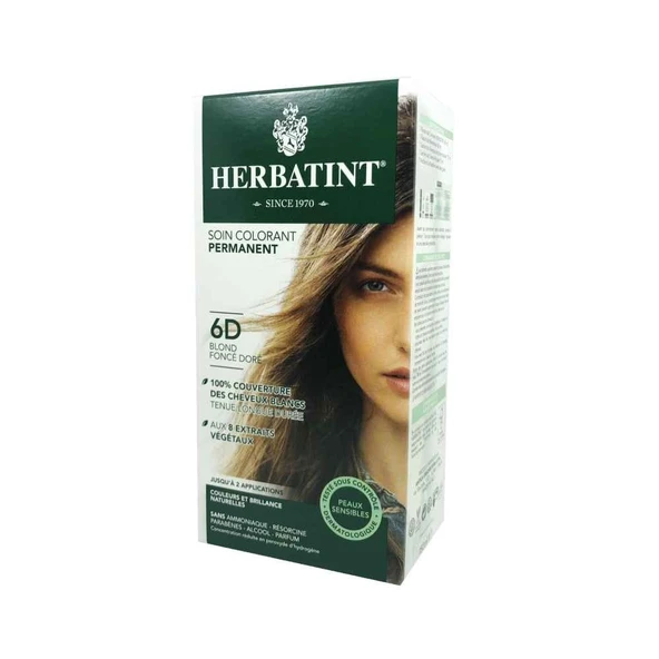 Herbatint Saç Boyası 6D Blond Fonce Dore - Dark Golden Blonde