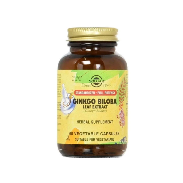 Solgar Ginkgo Biloba Leaf Extract 60 Kapsül ürün görseli