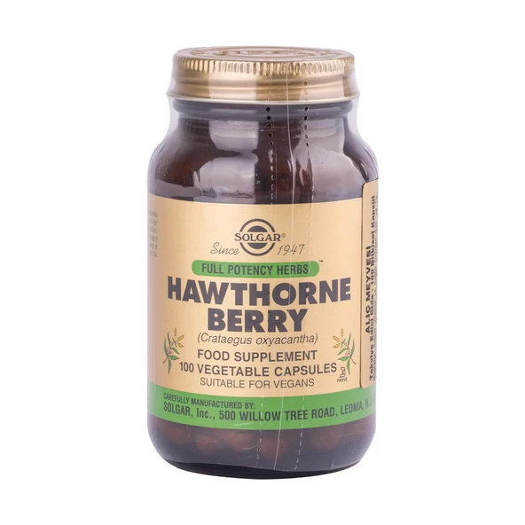 Solgar Hawthorne Berry 100 Kapsül