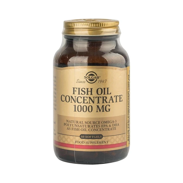 Solgar Fish Oil Concentrate 1000mg 60 Kapsül ürün görseli