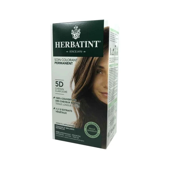 Herbatint Saç Boyası 5D Chatain Clair Dore - Light Golden Chestnut