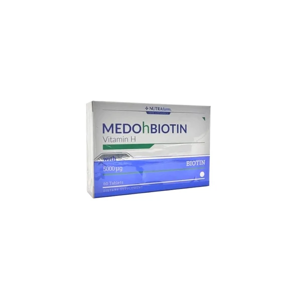 Nutrafarm Medohbiotin 2.5mg 60 Tablet ürün görseli