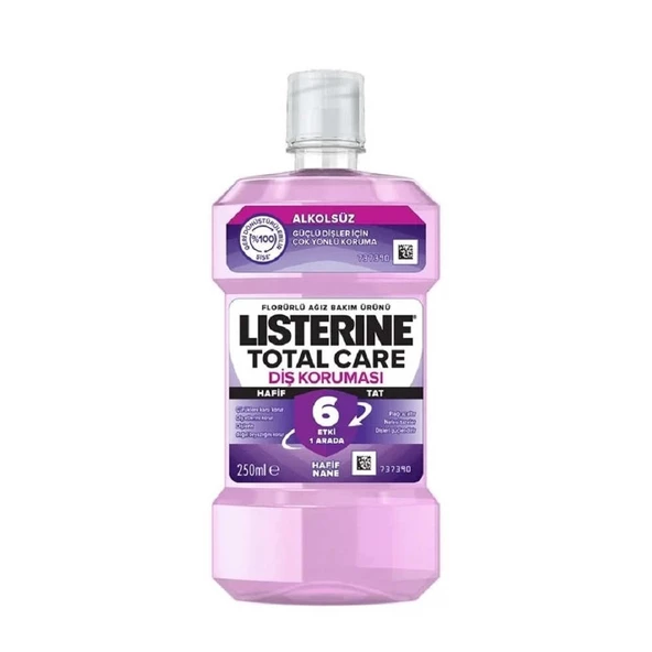 Listerine Total Care Diş Koruması Alkolsüz 250ml Hafif Nane