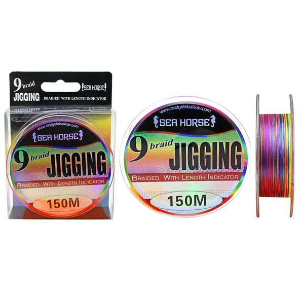 Sea Horse Jigging Pe 0,12 Mm 150mt 9x Multi Color ürün görseli 1
