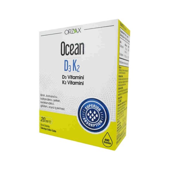 Ocean Vitamin D3 K2 Oral Drops 20ml