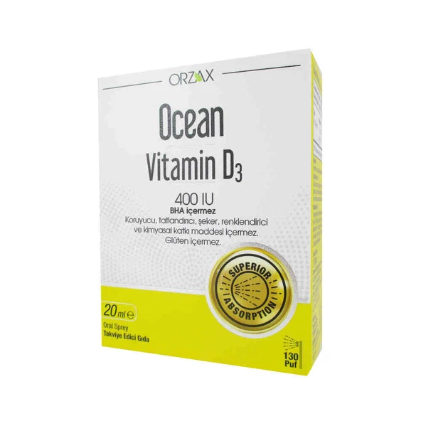 Ocean Vitamin D3 400 IU Oral Spray 20ml