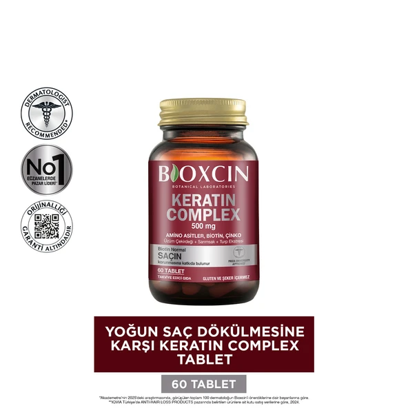 Bioxcin Keratin Complex 500mg 60 Tablet - Resim 3