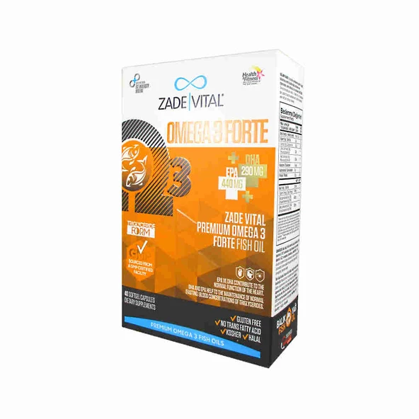 Zade Vital Omega 3 Forte 1200 40 Kapsül