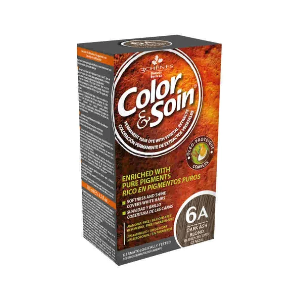 Color&Soin 6A Dark Ash Blond Saç Boyası ürün görseli