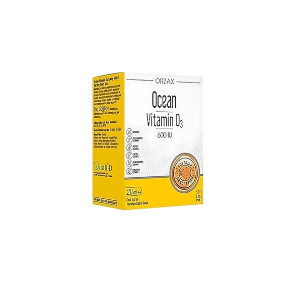 Ocean Vitamin D3 600 IU Oral Spray 20ml ürün görseli