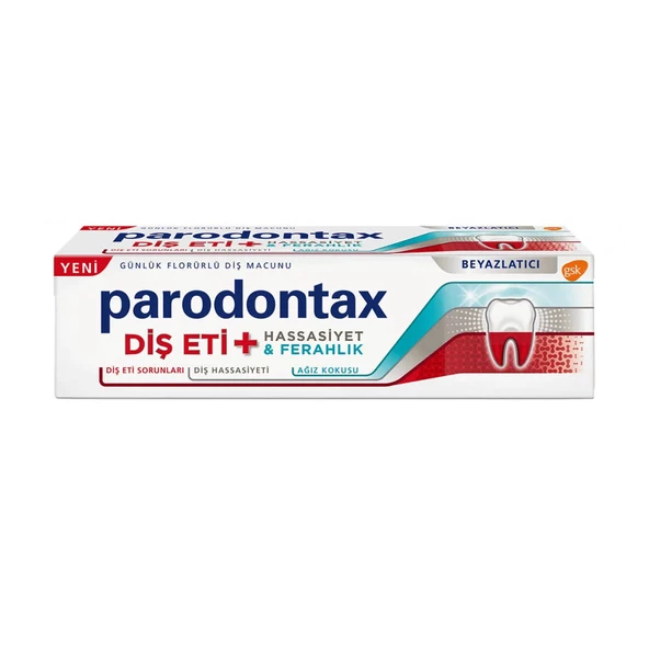 Parodontax Diş Eti + Hassasiyet & Ferahlık Beyazlatıcı Diş Macunu 75ml