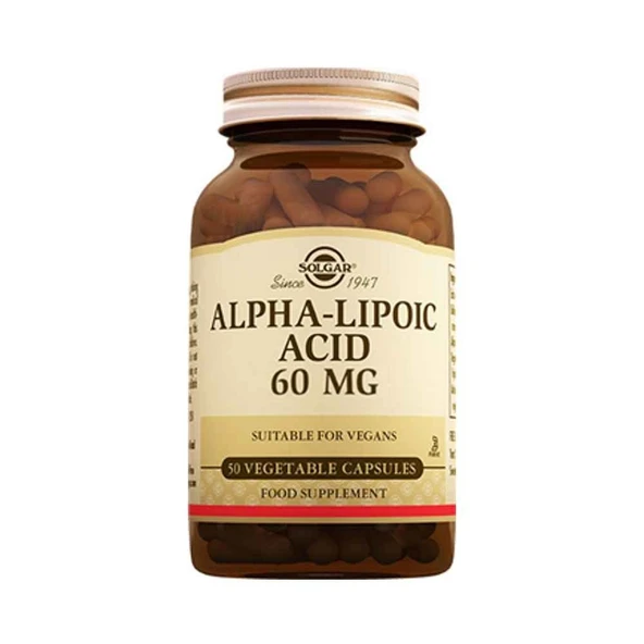 Solgar Alpha Lipoic Acid 60mg 30 Kapsül ürün görseli
