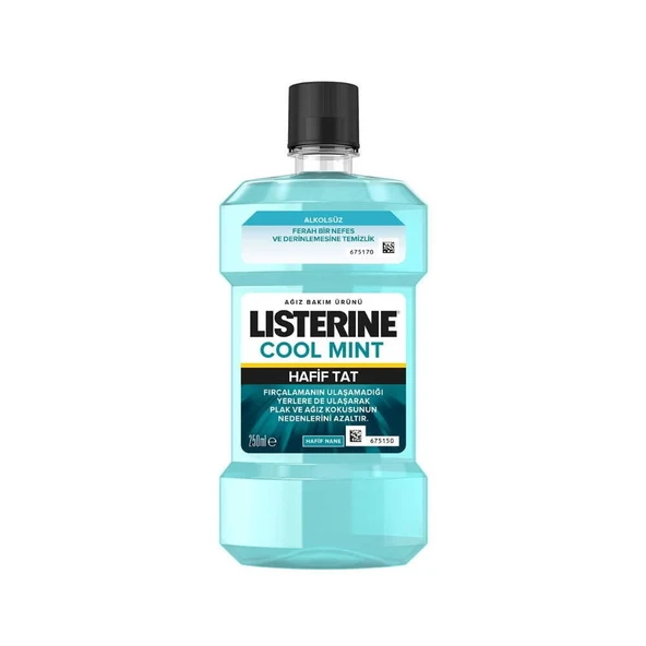 Listerine Cool Mint Hafif Tat 250ml ürün görseli
