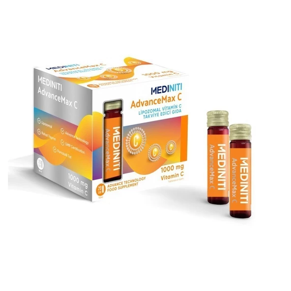 Mediniti AdvanceMax C 1000mg Vitamin C 20 Şişe