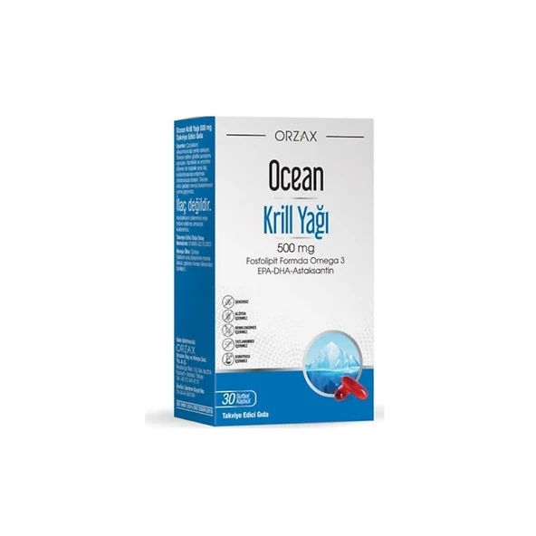Ocean Krill Oil 500mg 30 Kapsül ürün görseli