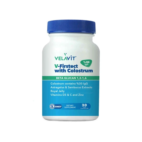 Velavit V-Firstect With Colostrum 30 Kapsül ürün görseli