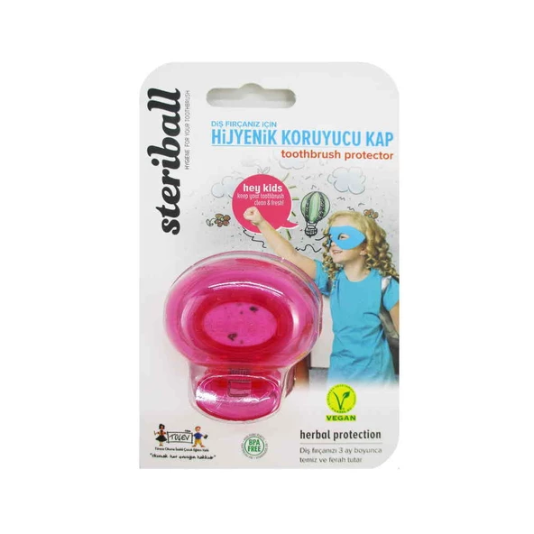 Steriball Toothbrush Protector Kids Pink