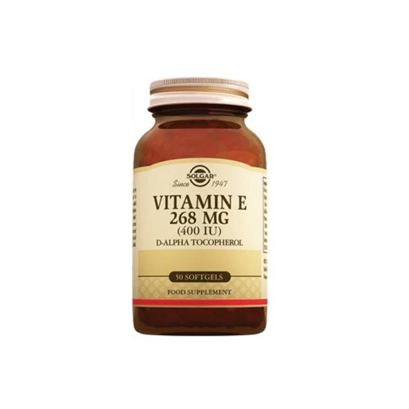 Solgar Vitamin E 400 IU 268mg 50 Kapsül ürün görseli
