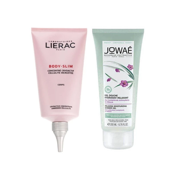 Lierac Body-Slim Cryoactif Vücut Bakım Konsantresi 150ml ve Jowae Duş Jeli 200ml Kofre