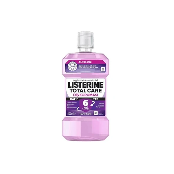 Listerine Total Care Diş Koruması Ağız Bakım Ürünü 500ml Hafif Nane ürün görseli