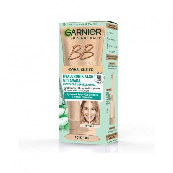 Garnier Skin Naturals BB Krem Klasik BB Krem 50ml Açık Ton