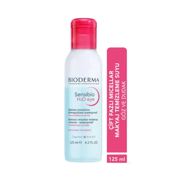 Bioderma Sensibio H2O Eye  Çift Fazlı Micellar Makyaj Temizleme Suyu 125 ml - 2